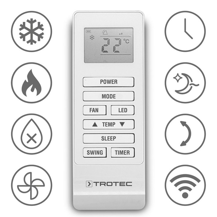 PAC-W 2650 SH seinäilmastointilaite lämmitystoiminnolla ja WiFi-ohjauksella