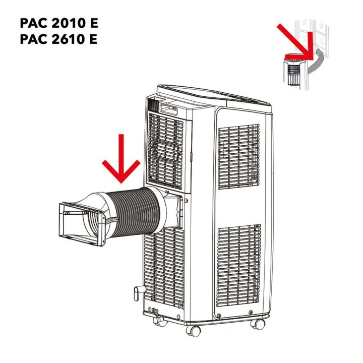 Poistoilmaletku PAC 2000 E PAC 2010 E PAC 2600 E PAC 2610 E