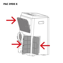 PAC 3900 X ilmasuodatin 3 osan sarja