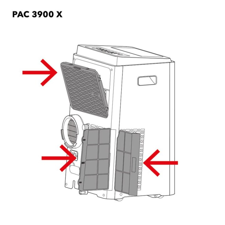 PAC 3900 X ilmasuodatin 3 osan sarja