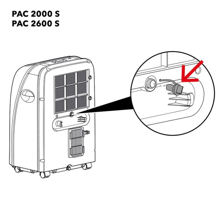 Poistotulppa PAC 2000 S PAC 2600 S ilmastointilaitteisiin vm 2018