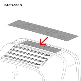 PAC 2600 S ilmastointilaitteen ohjauspaneelin ikkuna