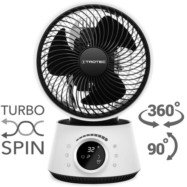 TVE 100 360° -turbopöytätuuletin kaukosäätimellä