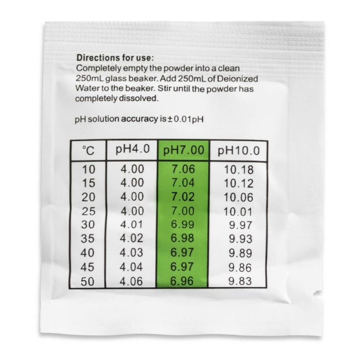 Kalibrointijauhe pH-mittareille, pH 7,00