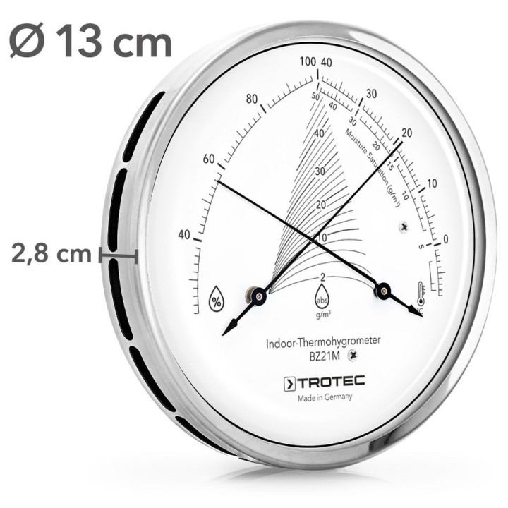 Design-lämpö-kosteusmittari BZ21M