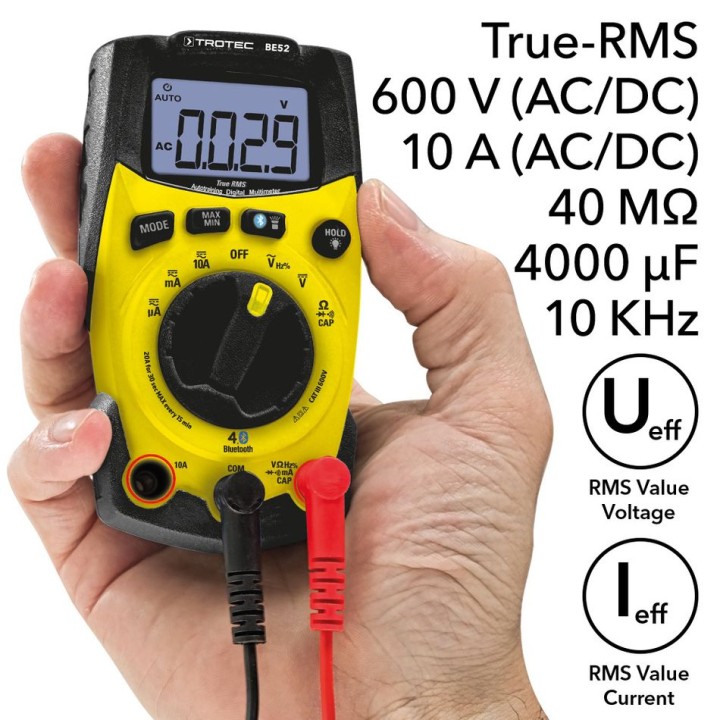 BE52 digitaalinen True-RMS-yleismittari