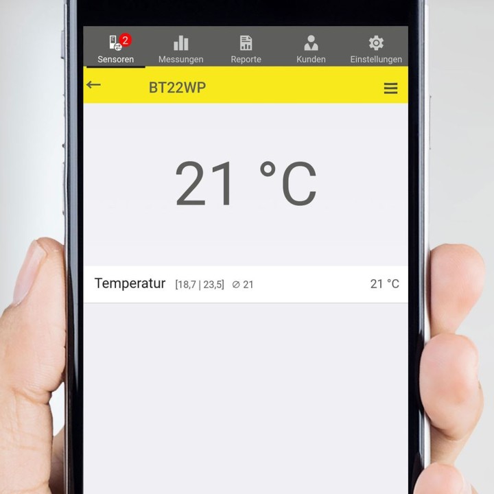 BT22WP Bluetooth-digitaalilämpömittari älypuhelinyhteydellä