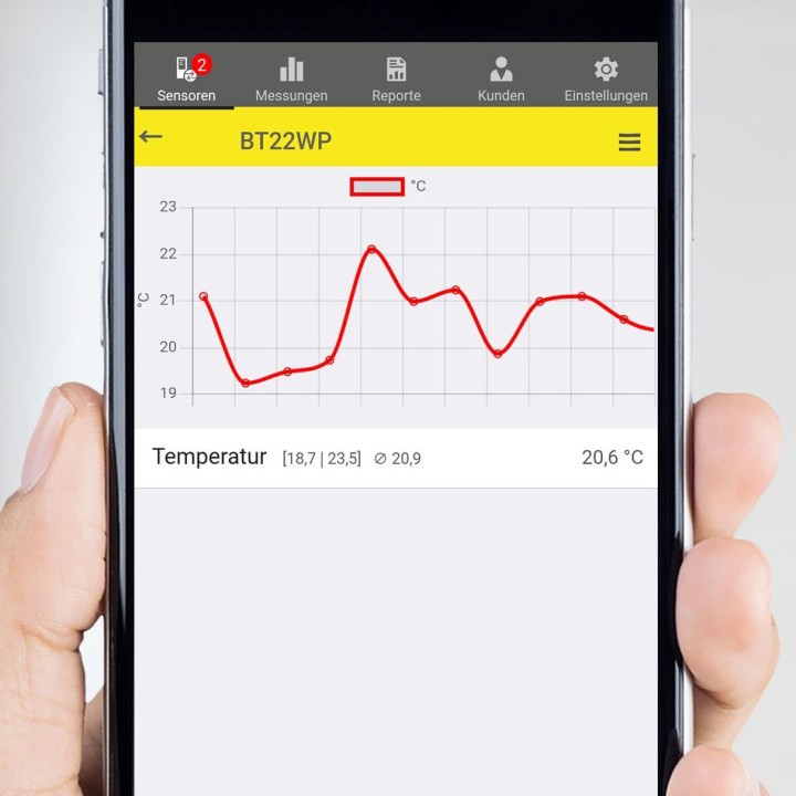 BT22WP Bluetooth-digitaalilämpömittari älypuhelinyhteydellä