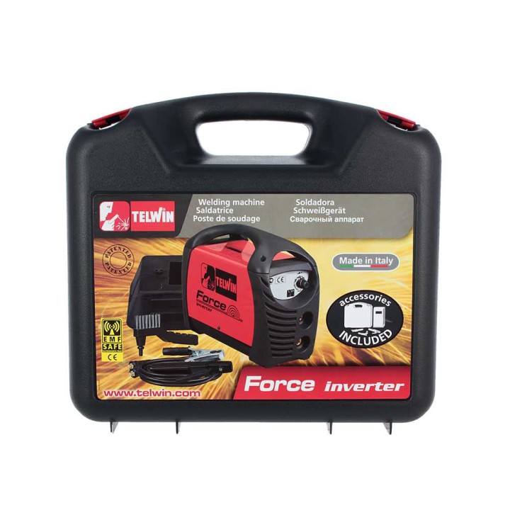 Telwin Force 165 MMA-invertterihitsauslaite, 10–150 A, 230 V, salkku