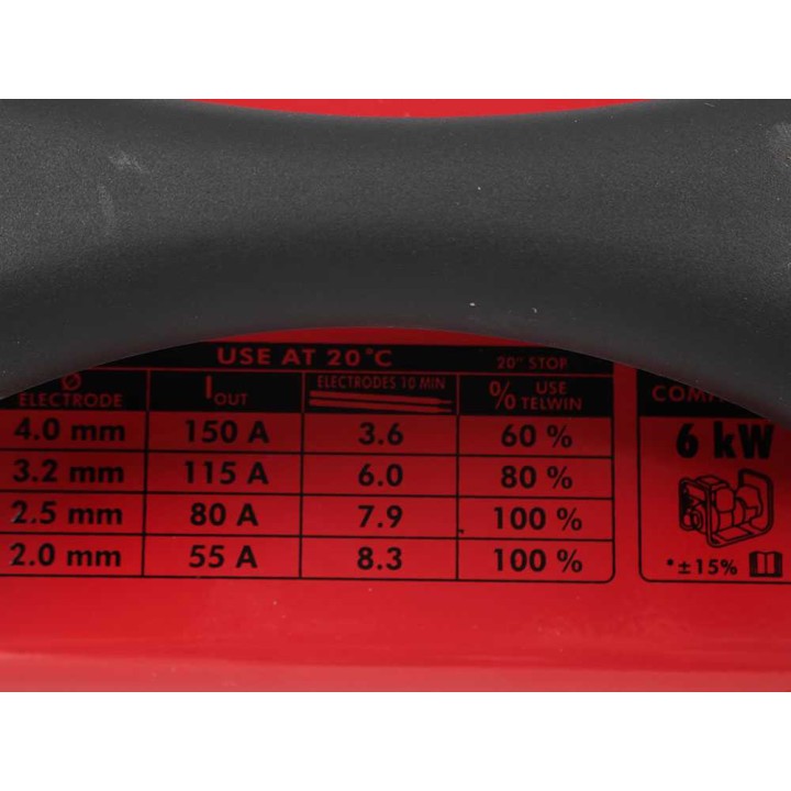 Telwin Force 165 MMA-invertterihitsauslaite, 10–150 A, 230 V, salkku