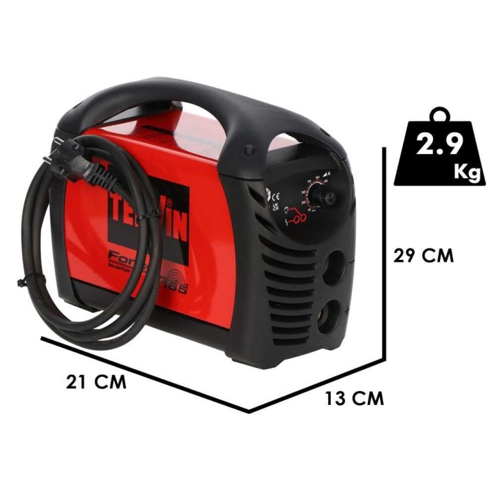 Telwin Force 165 MMA-invertterihitsauskone, 150 A, mukana hitsausmaski
