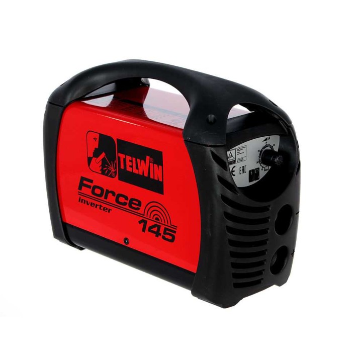 Telwin Force 145 MMA-invertterihitsauslaite, 130 A, 230 V, laukku ja tarvikkeet