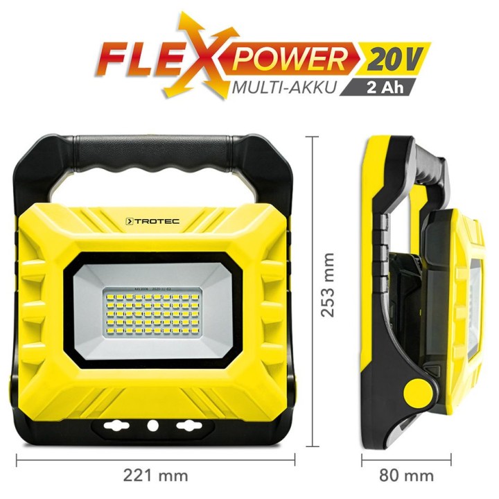 Akku-LED-työvalo PWLS 15-20V akulla ja laturilla