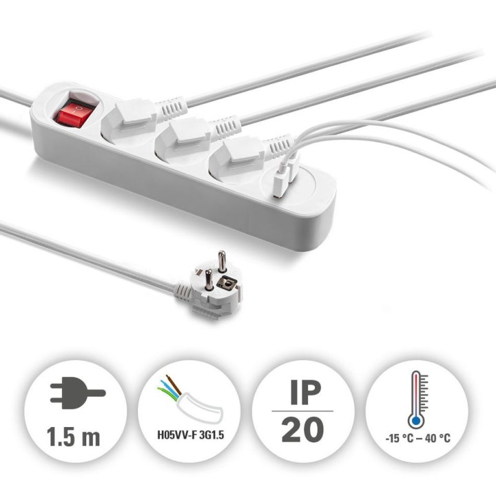 PVH3-pistorasialusta kahdella USB-latausliitännällä