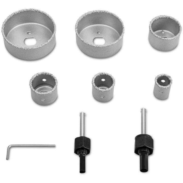 Karbidireikäsahasetti Ø 22–73 mm