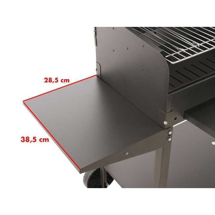 Mille Vanessa 2G hiiligrilli, 2 ritilää, 47,5 × 37 cm, kansi, 3 515 cm²