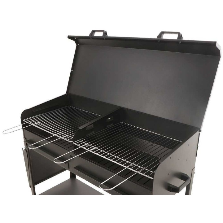 Mille Vanessa 2G hiiligrilli, 2 ritilää, 47,5 × 37 cm, kansi, 3 515 cm²