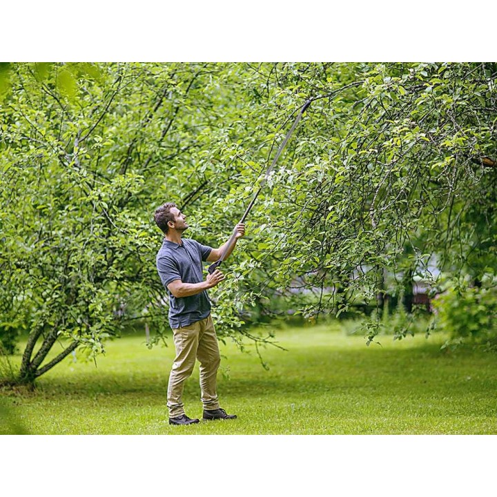 Fiskars Light UP69 pitkävartiset oksasakset, 12 mm, 150 cm, kääntyvä pää