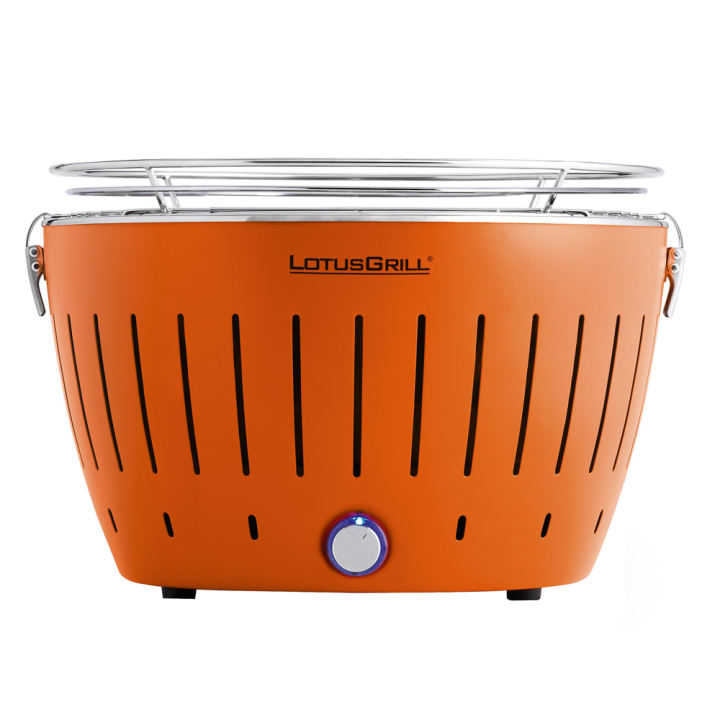 LotusGrill LG G34 U OR kannettava hiiligrilli, oranssi, 35 cm