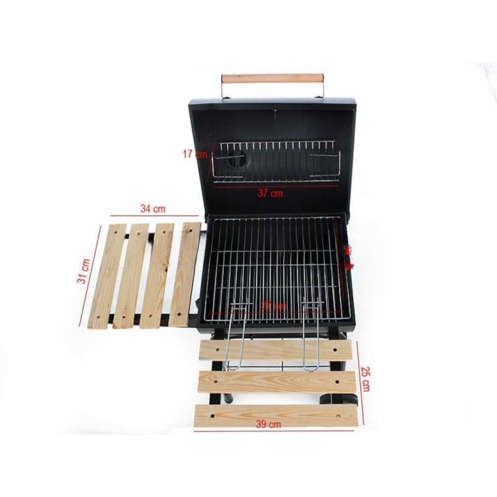 Royal Food CB 350 hiiligrilli, 1 258 cm², teräsritilä, kansi