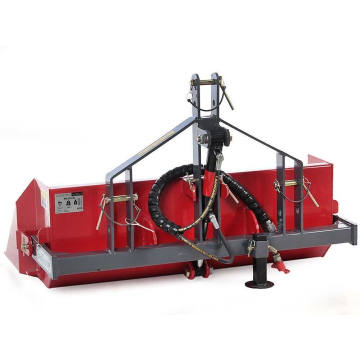 GeoTech 140 cm hydraulinen takapala traktoriin, kantavuus 500 kg