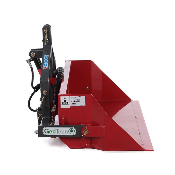 GeoTech 140 cm hydraulinen takapala traktoriin, kantavuus 500 kg