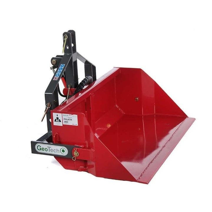 GeoTech 140 cm hydraulinen takapala traktoriin, kantavuus 500 kg