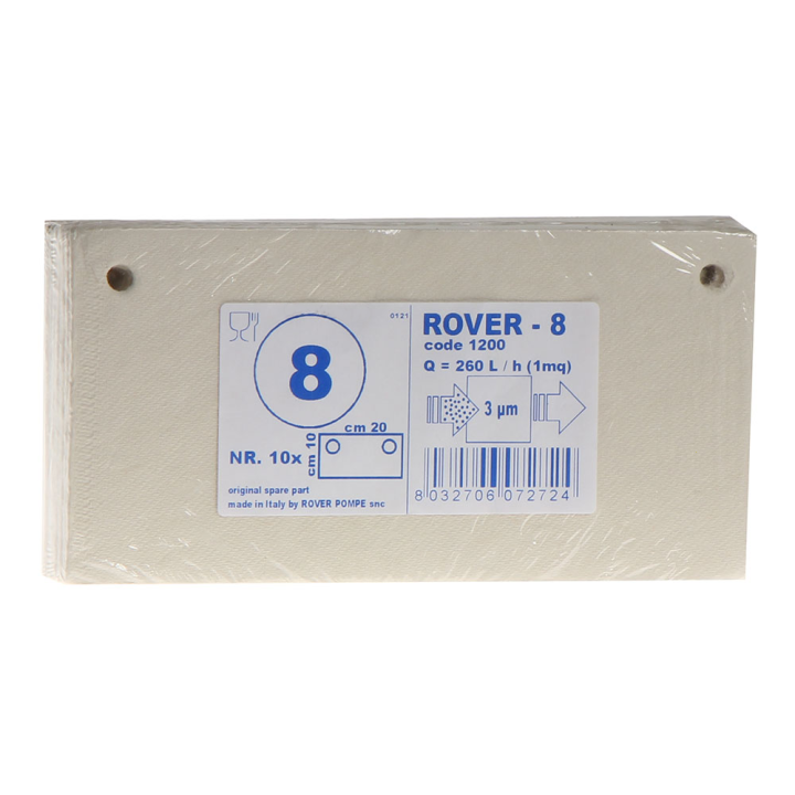 Rover Pulcino suodatinlevyt tyyppi 8 20 10 cm 10 kpl
