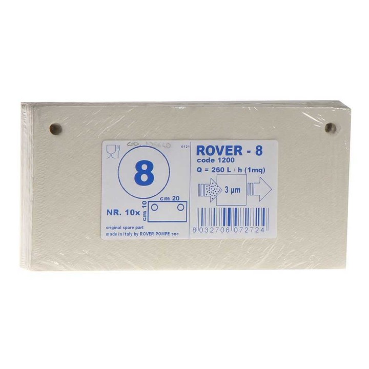 Rover Pulcino suodatinlevyt tyyppi 8, 20 × 10 cm, 10 kpl