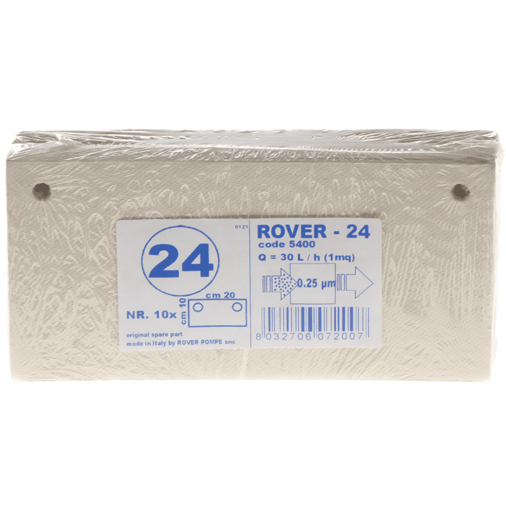 Tipo 24 suodatinlevyt Rover Pulcino suodatinpumpuille 20 10 cm 10 kpl
