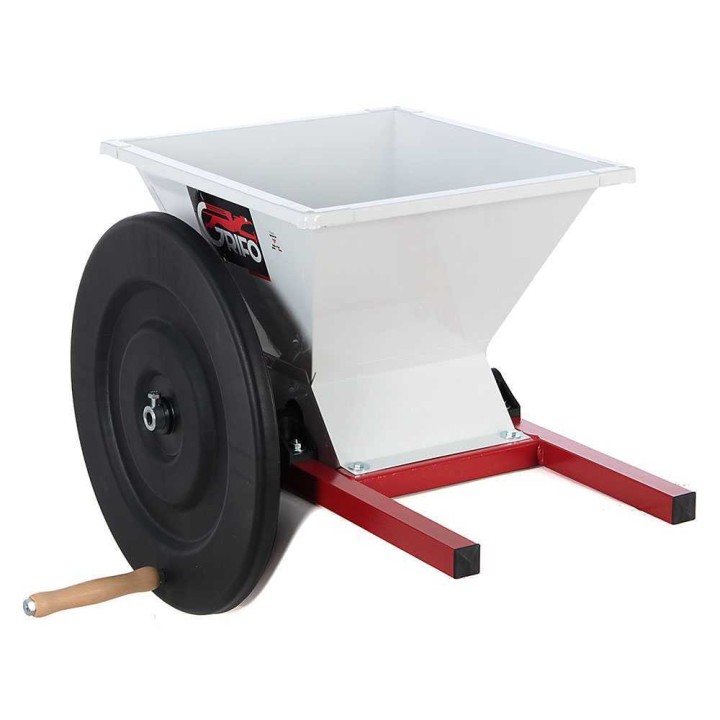 Grifo PMN.18 manuaalinen rypälemurskain, emaloitu teräs, 700 kg/h