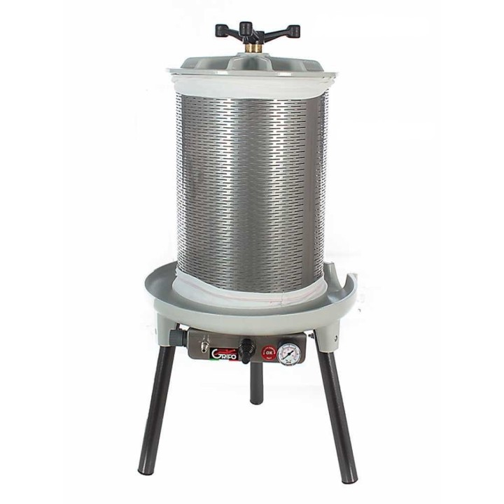 Grifo PEA20 paineilmatoiminen hedelmäpuristin, 20 l, ruostumaton teräs