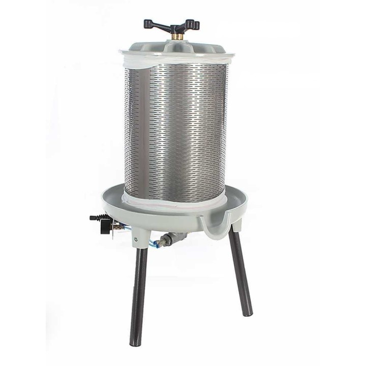 PEA40 pneumaattinen hedelmäpuristin, 40 l, ruostumaton teräs