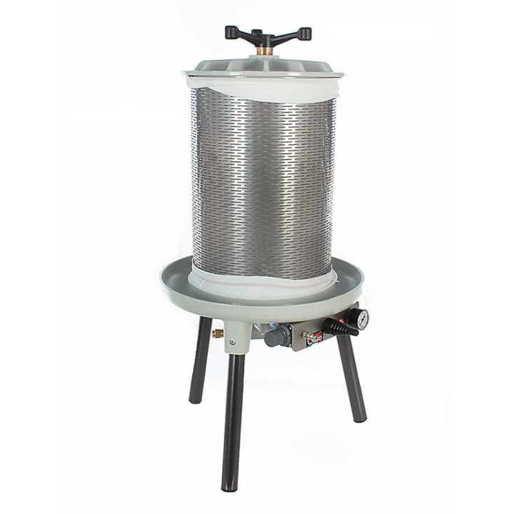 PEA40 pneumaattinen hedelmäpuristin, 40 l, ruostumaton teräs