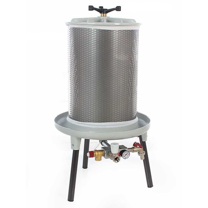 PEW80 hydraulinen hedelmäpuristin, 80 l, ruostumaton teräs