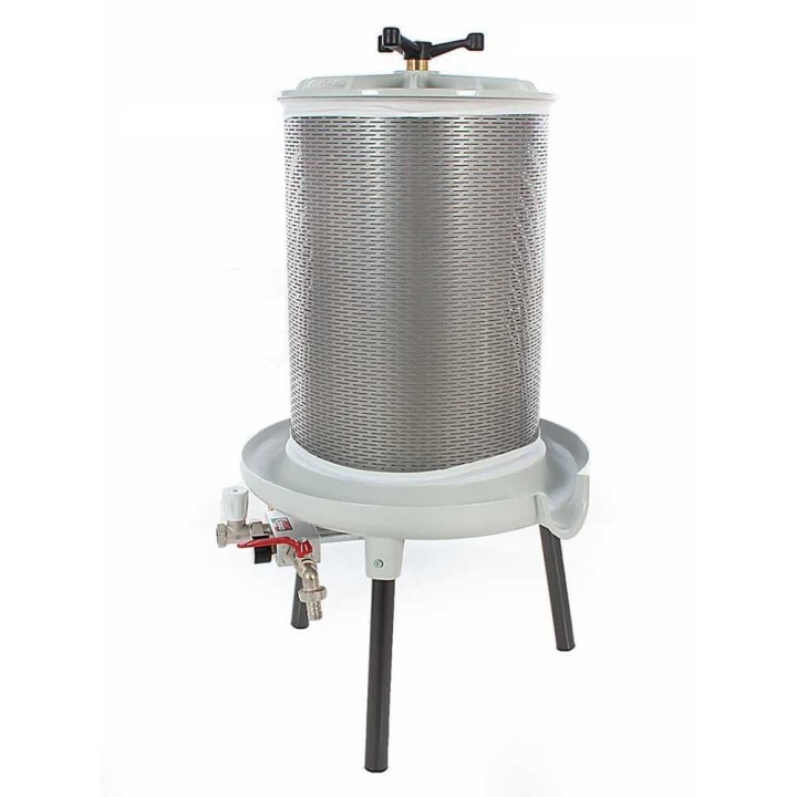 PEW20 hydraulinen hedelmäpuristin, 20 l, ruostumaton teräs