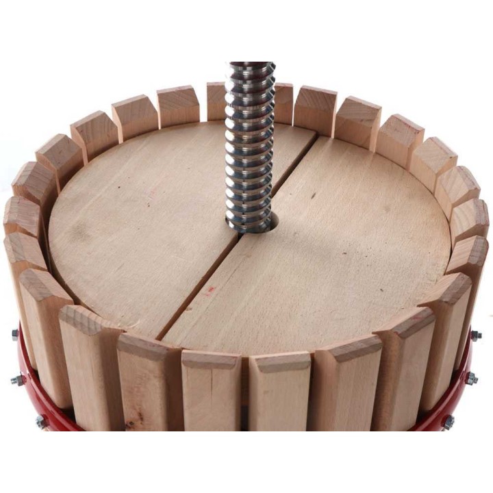 Baesso Torchio 30 viinipuristin rypäleille, 32 l, manuaalinen, pyökkikori