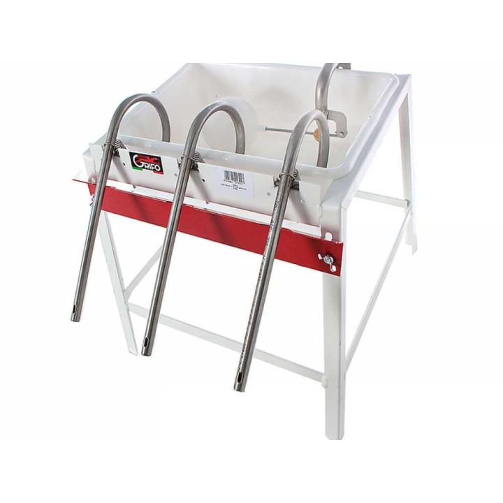 Grifo 3 attacchi manuaalinen pullotuskone, 3 ruostumatonta suutinta, 250 pulloa/h