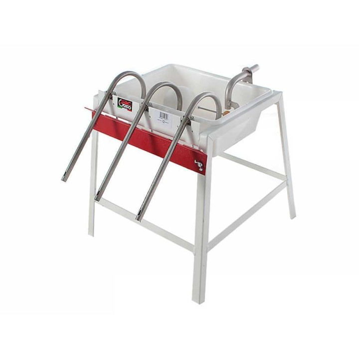 Grifo 3 attacchi manuaalinen pullotuskone, 3 ruostumatonta suutinta, 250 pulloa/h