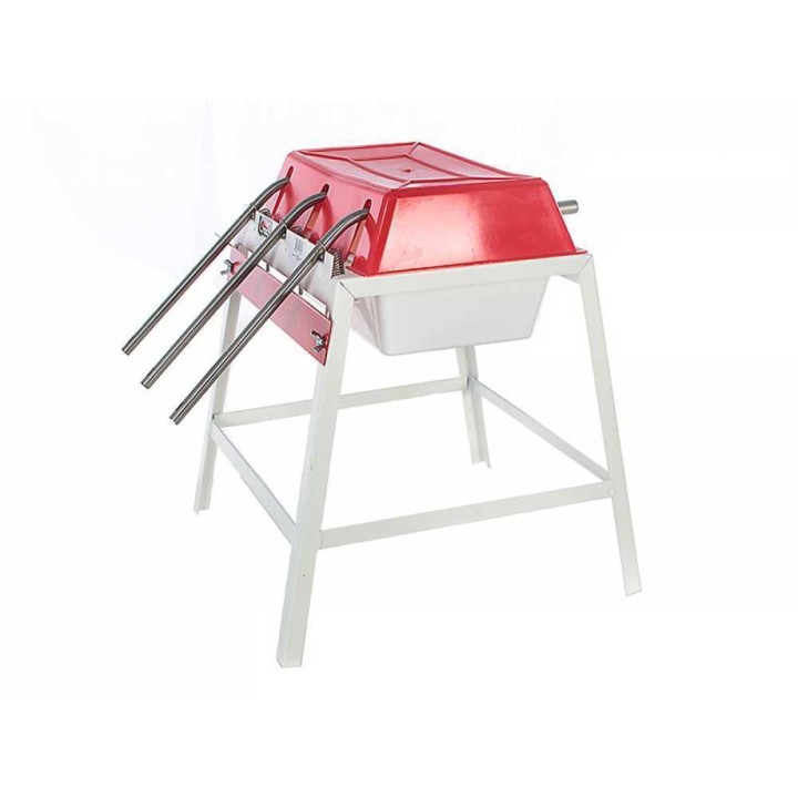 Grifo 3 attacchi manuaalinen pullotuskone, 3 ruostumatonta suutinta, 250 pulloa/h