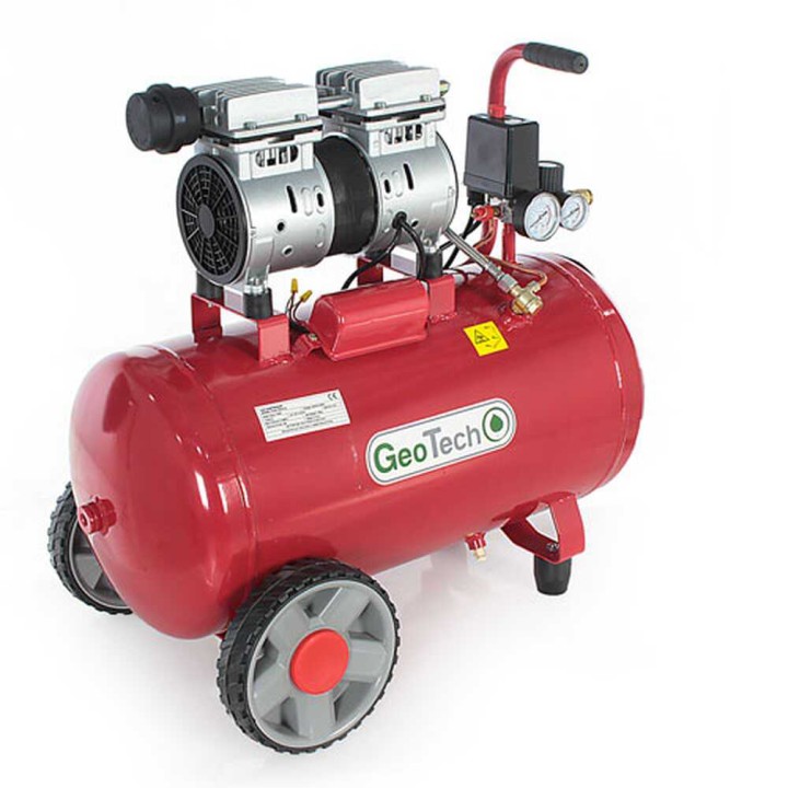 GeoTech S AC 50 8 10 öljytön kompressori 50 l 1 HP 8 bar