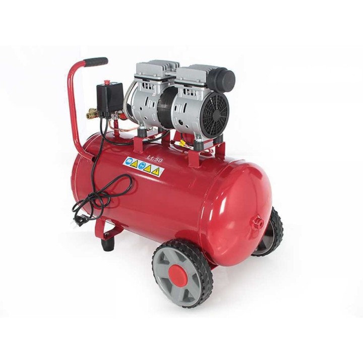 GeoTech S-AC 50.8.10 öljytön kompressori, 50 l, 1 HP, 8 bar