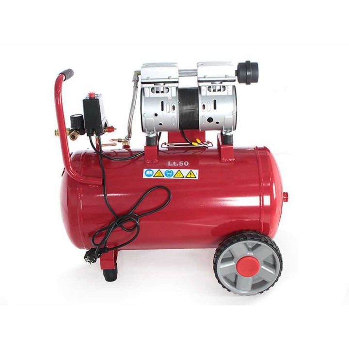 GeoTech S-AC 50.8.10 öljytön kompressori, 50 l, 1 HP, 8 bar