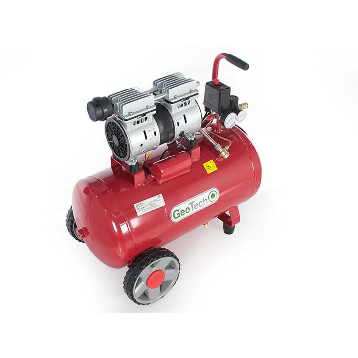 GeoTech S-AC 50.8.10 öljytön kompressori, 50 l, 1 HP, 8 bar