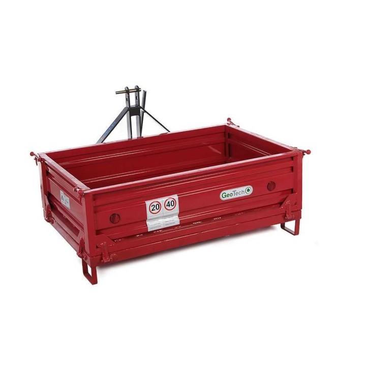GeoTech TRP 140 traktorin kuljetuslava 500 kg 3 irrotettavaa laitaa