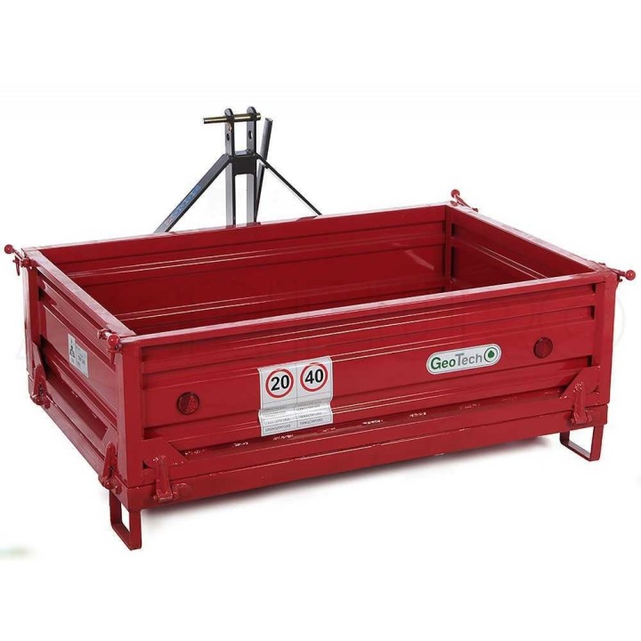 GeoTech TRP 140 traktorin kuljetuslava, 500 kg, 3 irrotettavaa laitaa