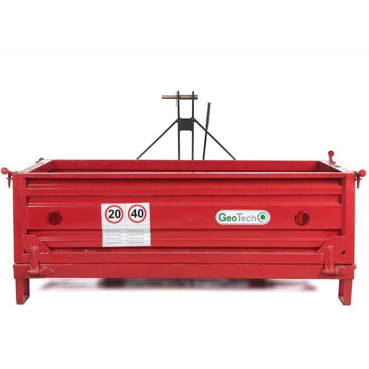 GeoTech TRP 140 traktorin kuljetuslava, 500 kg, 3 irrotettavaa laitaa