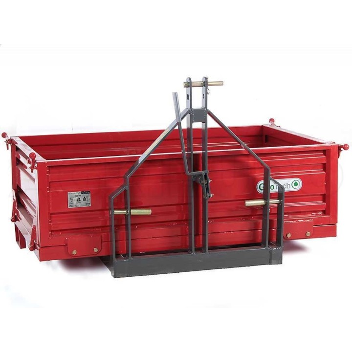 GeoTech TRP 140 traktorin kuljetuslava, 500 kg, 3 irrotettavaa laitaa