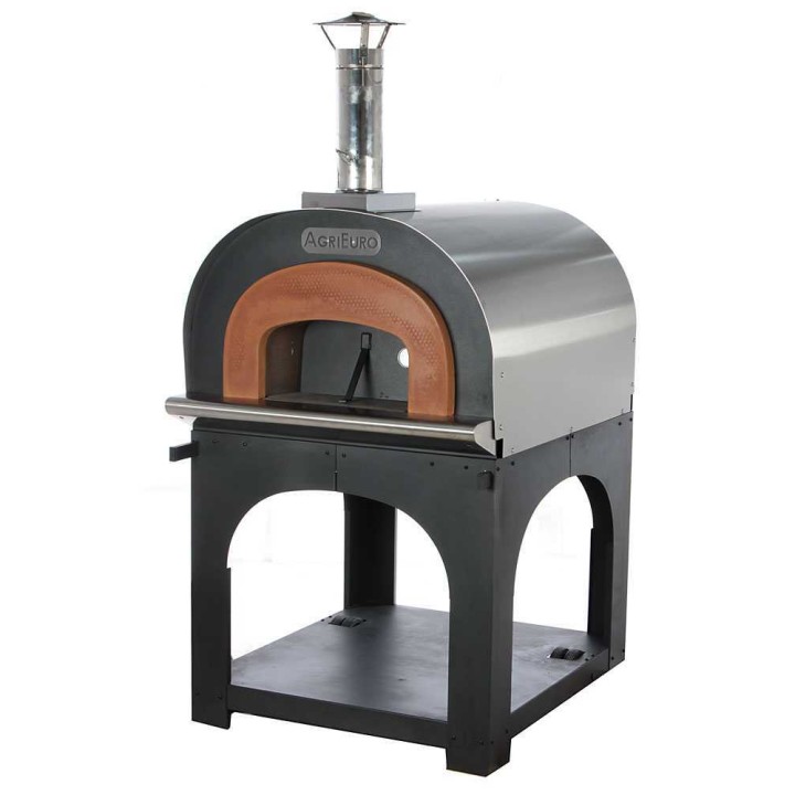 Cibus INOX 800 puulämmitteinen ulkouuni, 5 pizzaa, Ø 80 cm