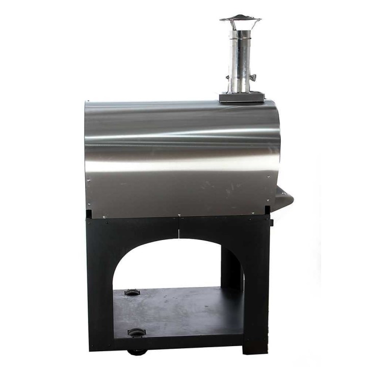 Cibus INOX 800 puulämmitteinen ulkouuni, 5 pizzaa, Ø 80 cm